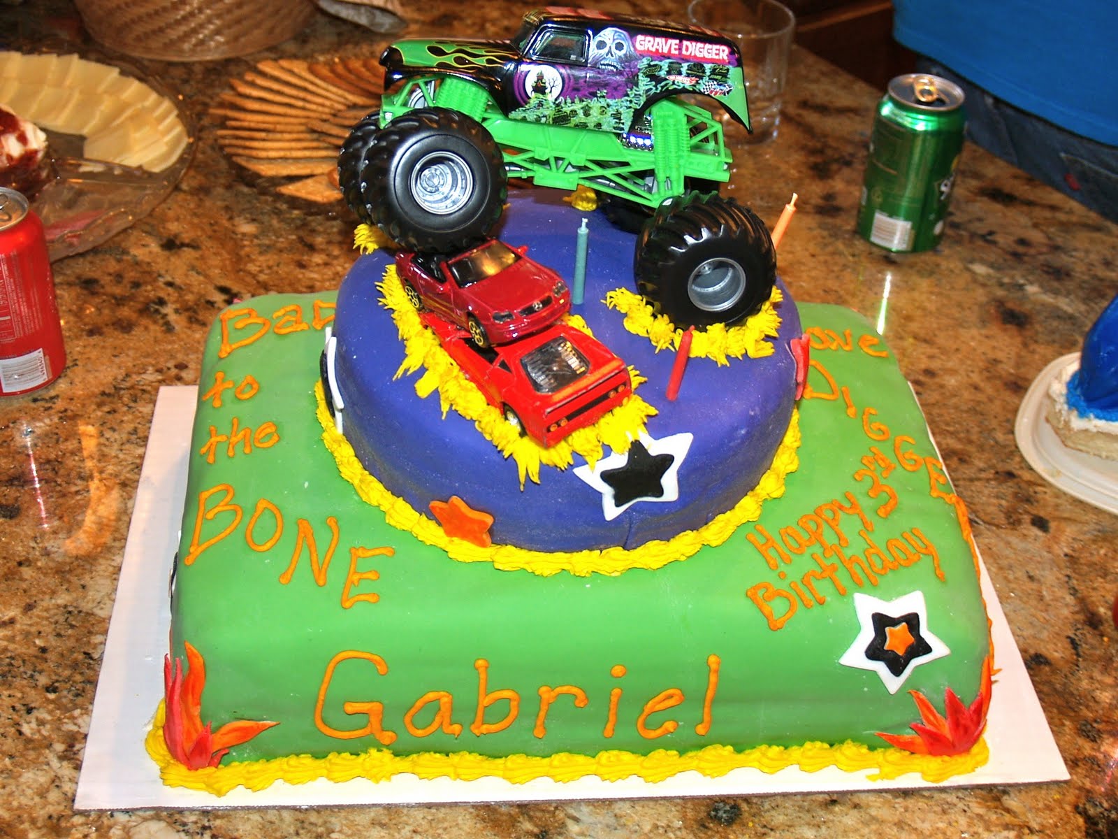 Monster Truck Birthday Cake