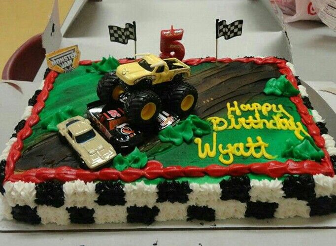 Monster Truck Birthday Cake