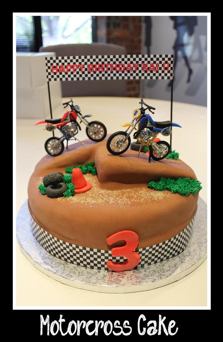 Motocross Birthday Cake