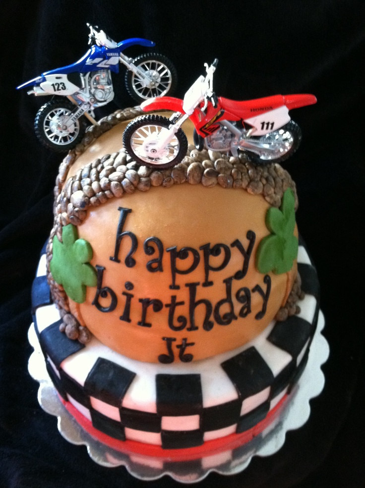 Motocross Dirt Bike Birthday Cakes