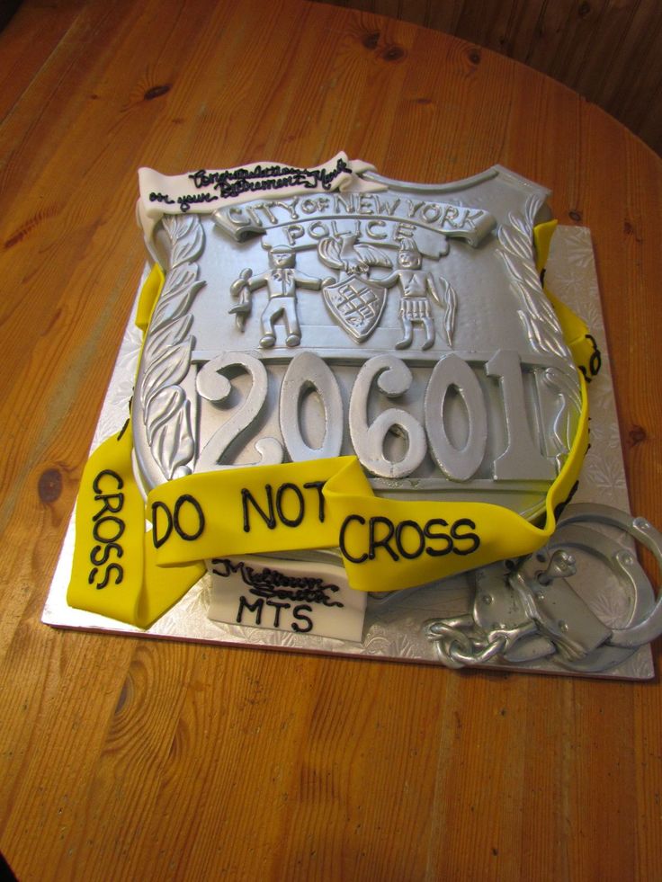 NYPD Retirement Cake Idea