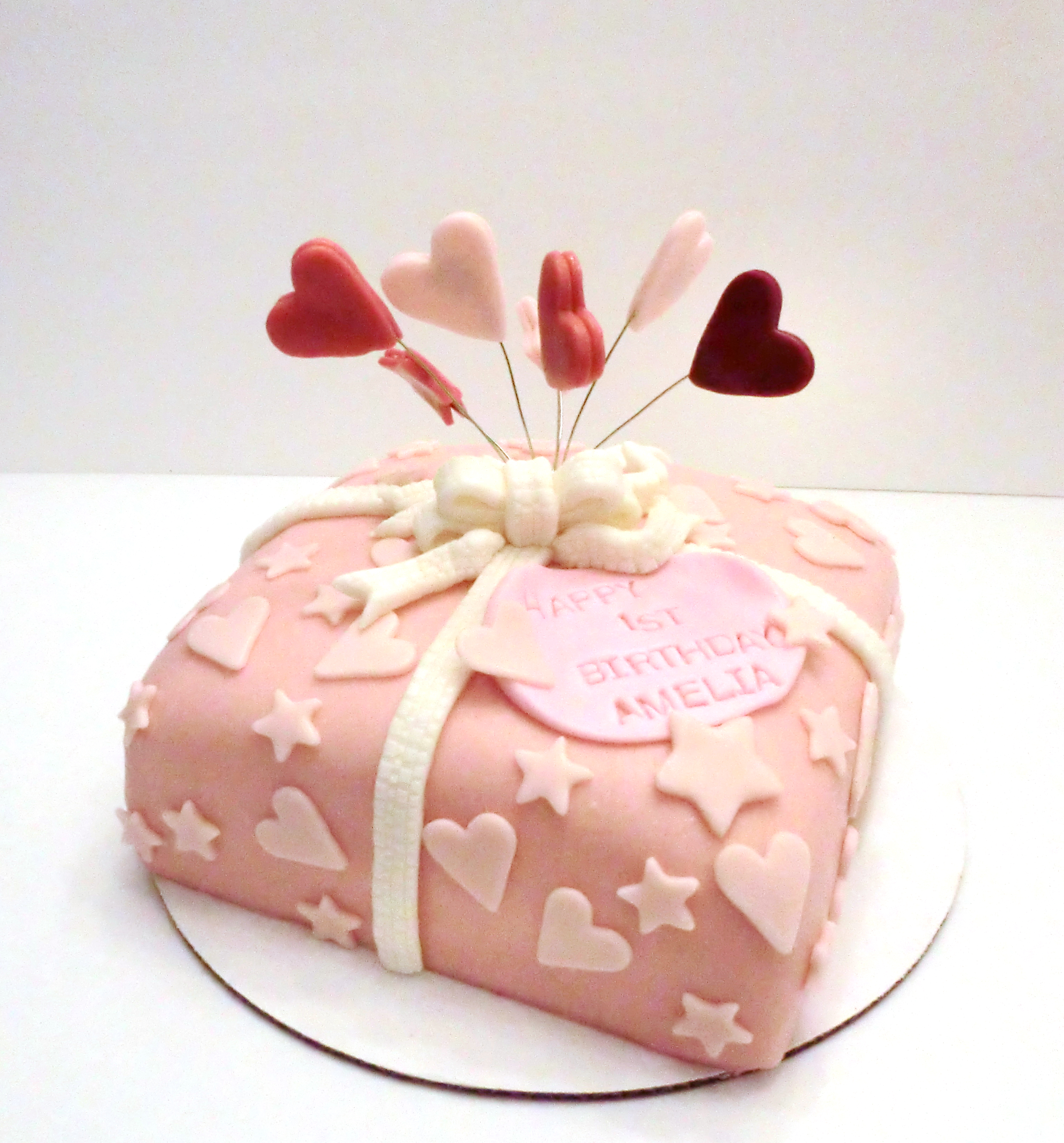 Pink Gift Box Cake
