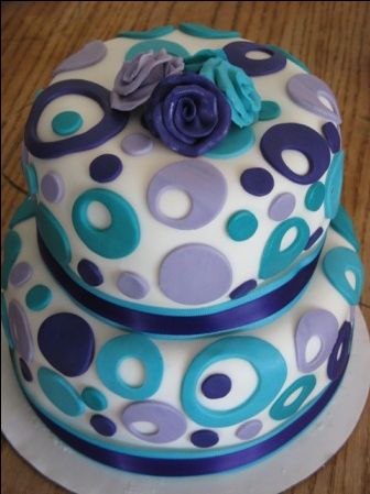 Purple Polka Dot Cake Purple Polka Dot Cake