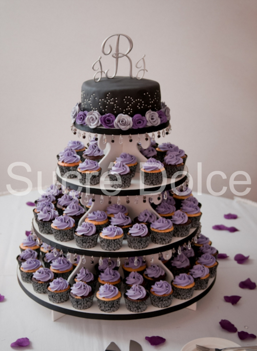 Purple Wedding Cake and Cupcake Ideas