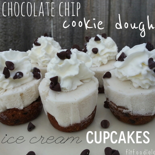 Ripped Recipes - Chocolate Chip Cookie Dough Ice Cream Cupcakes