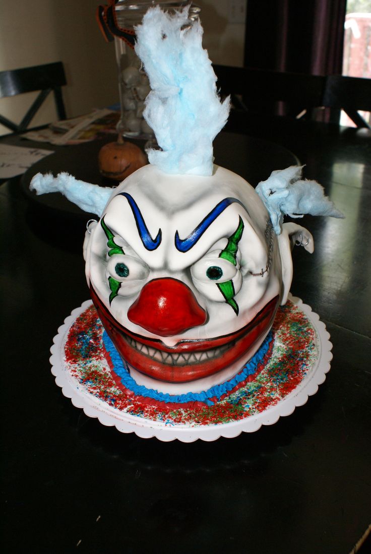 Scary Clown Cake