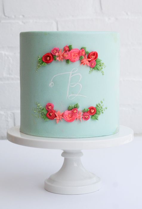 Simple Fondant Cake Designs