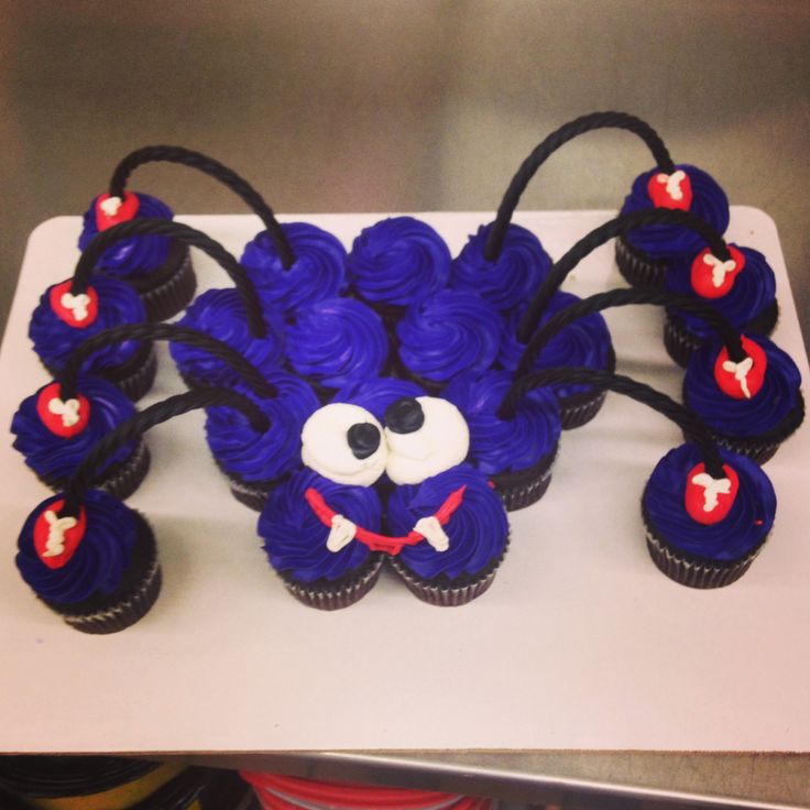 Spider Pull Apart Cupcake Cake Spider Pull Apart Cupcake Cake