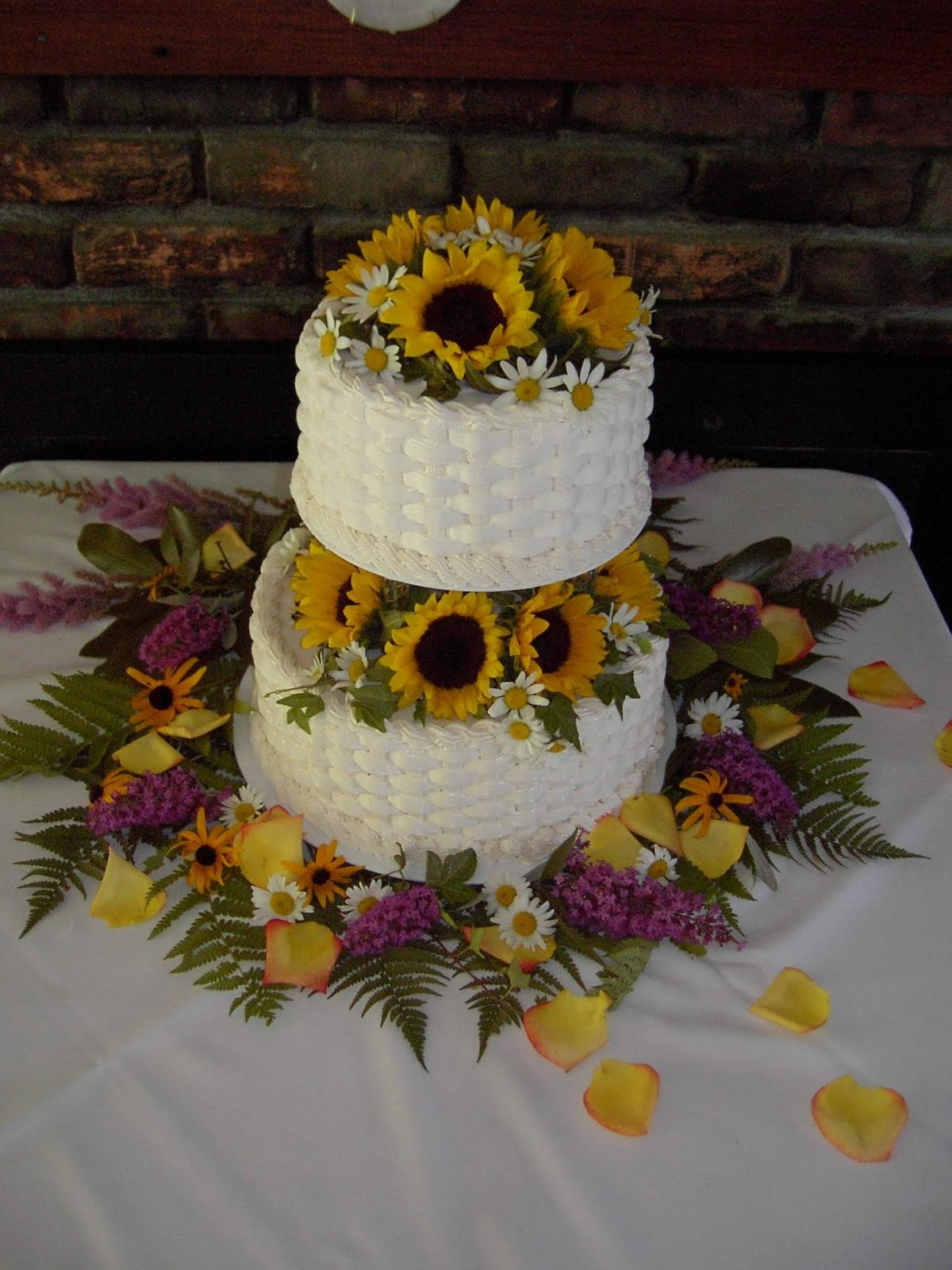 Sunflower Wedding Cake