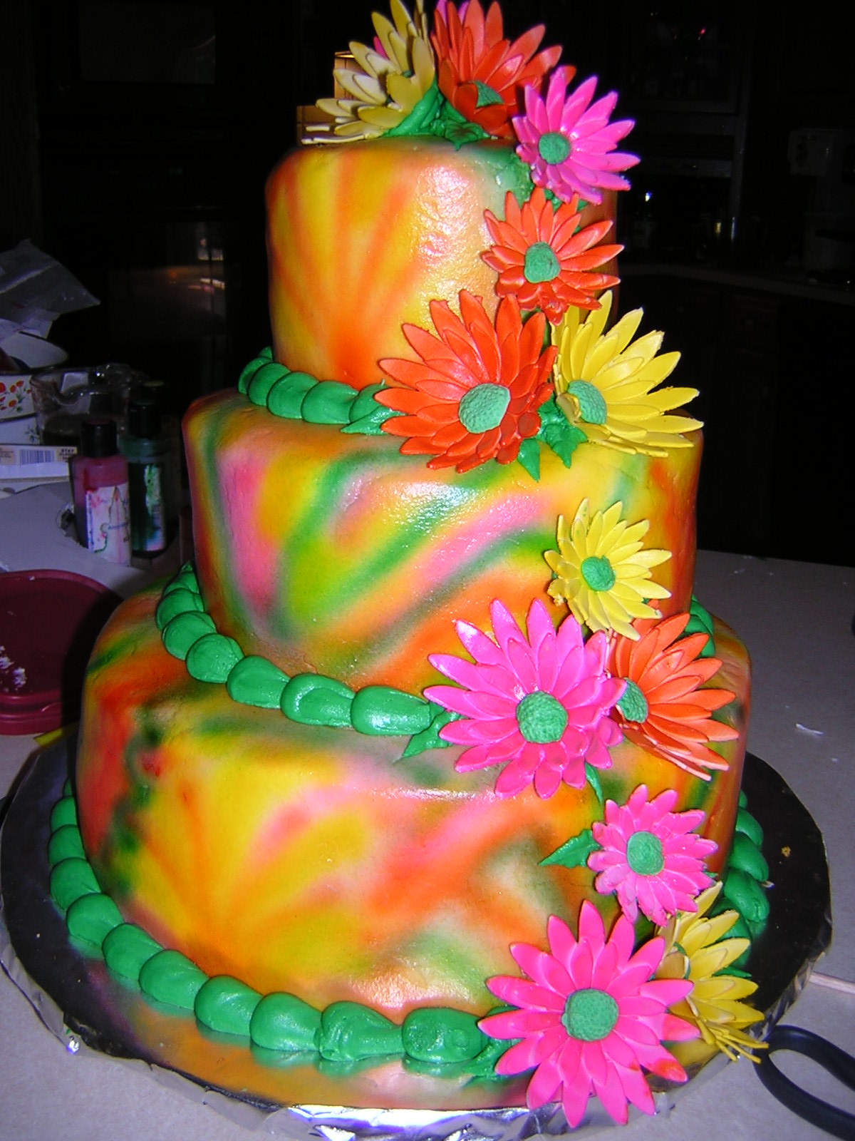 Tie Dye Wedding Cakes