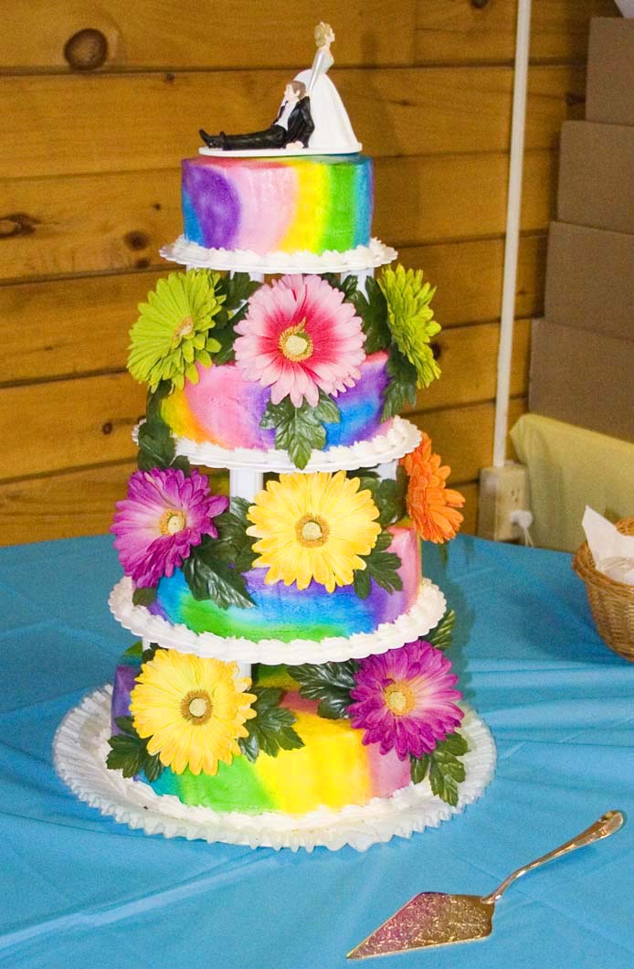 Tie Dye Wedding Cakes