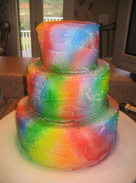 Tie Dye Wedding Cakes