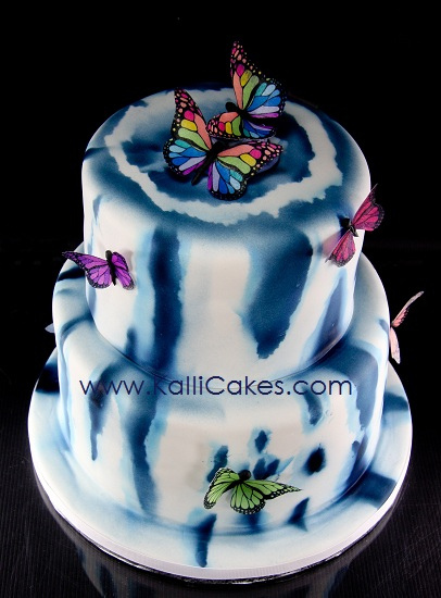 Tie Dye Wedding Cakes