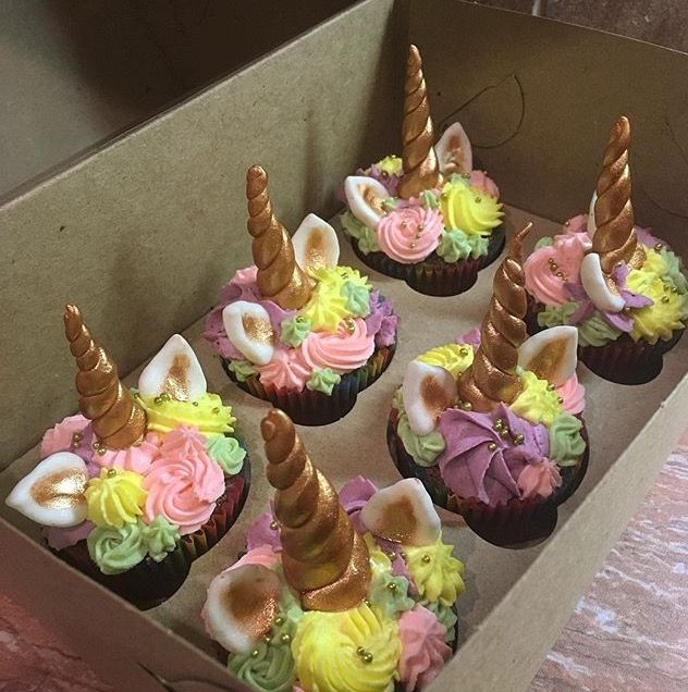 Unicorn Birthday Cupcakes