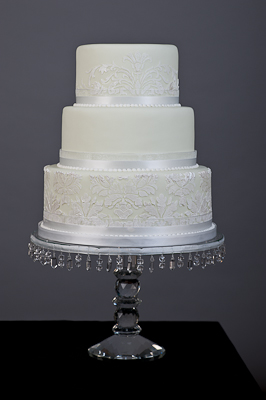 Vintage Lace Wedding Cake