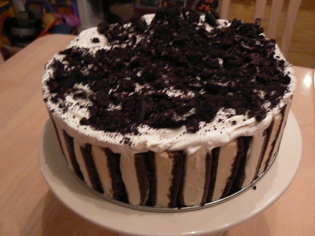 Zebra Ice Cream Cake