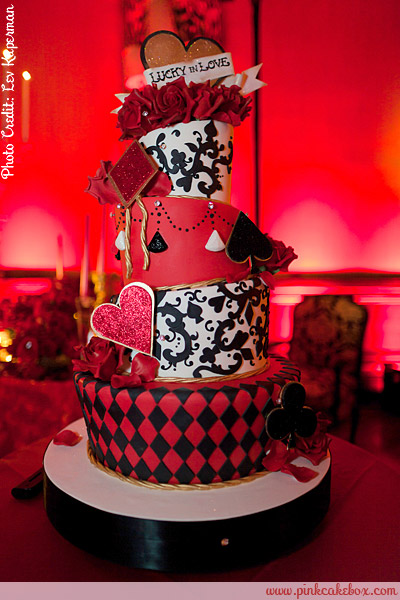 Alice and Wonderland Wedding Cake