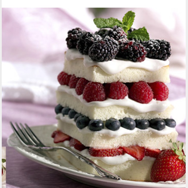 Angel Food Cake Fruit Dessert