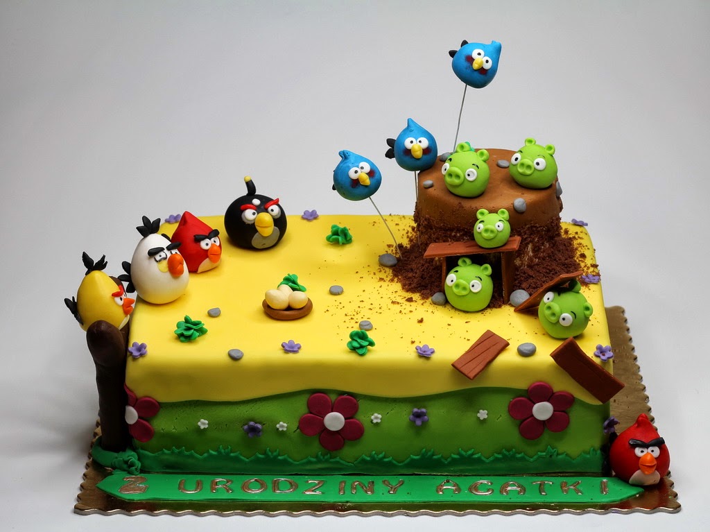 Angry Birds Birthday Cake