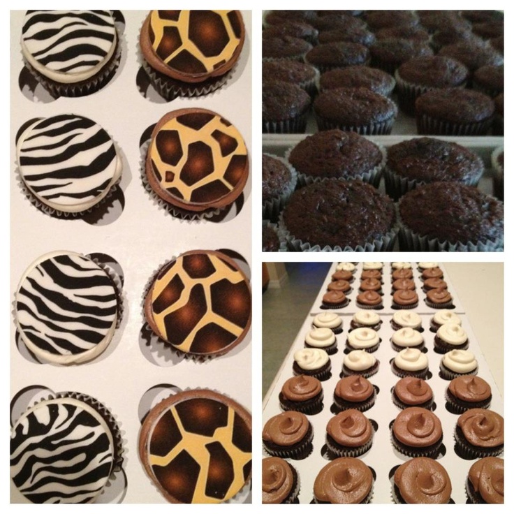 Animal Print Cupcakes