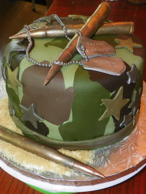 Army Military Birthday Cake