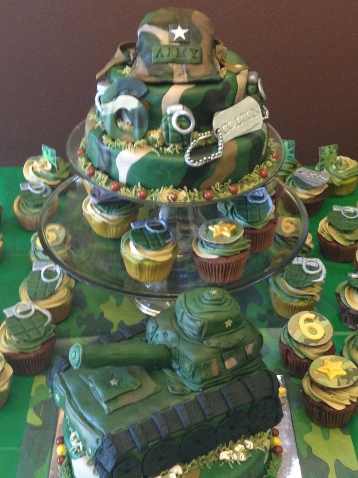Army Theme Birthday Cake Idea