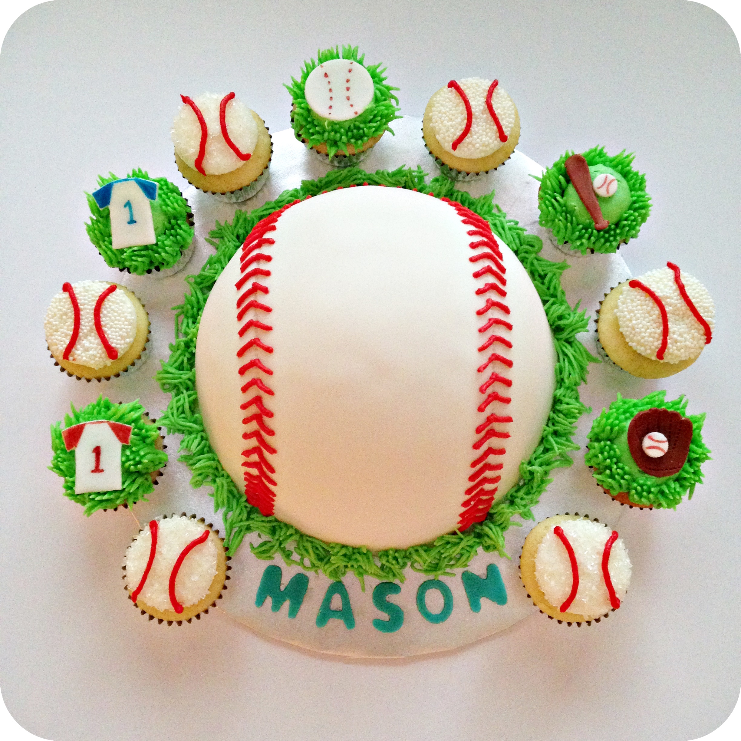 9 Photos of Baseball Themed Cake Cupcakes 9 Photos of Baseball Themed Cake Cupcakes