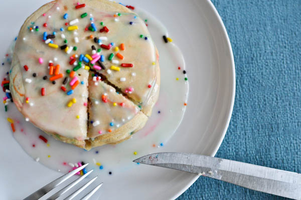 Birthday Cake Batter Pancakes