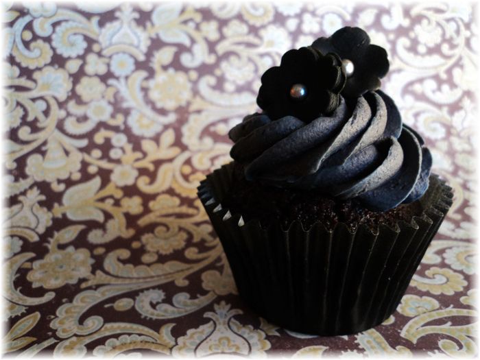 Black Gothic Cupcake