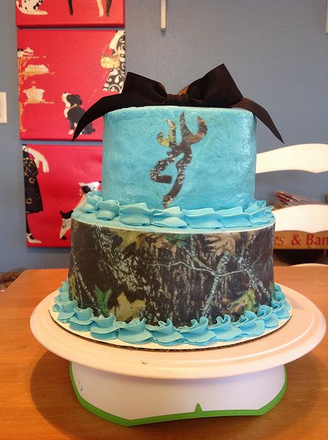 Blue Camo Birthday Cake Ideas