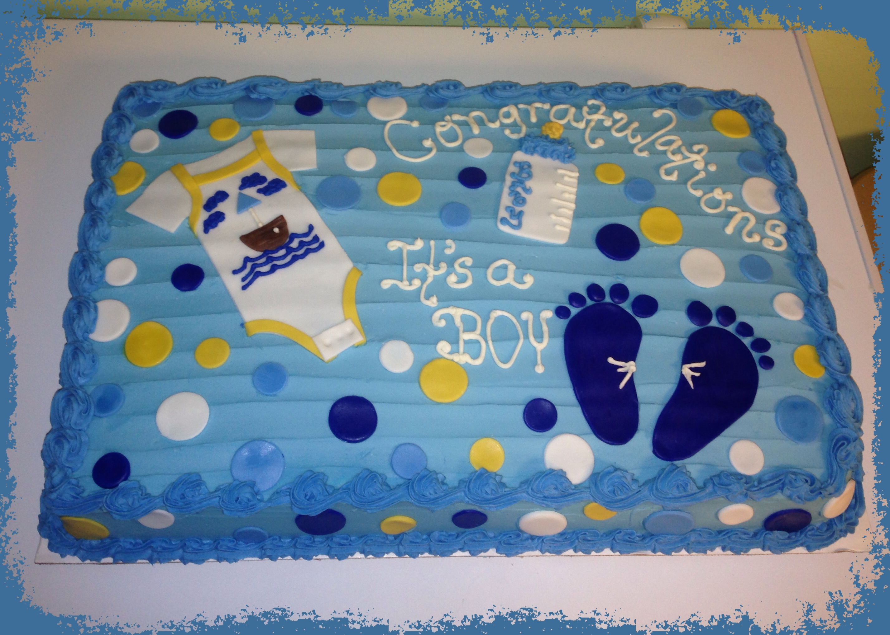 Boy Baby Shower Sheet Cake Boy Baby Shower Sheet Cake