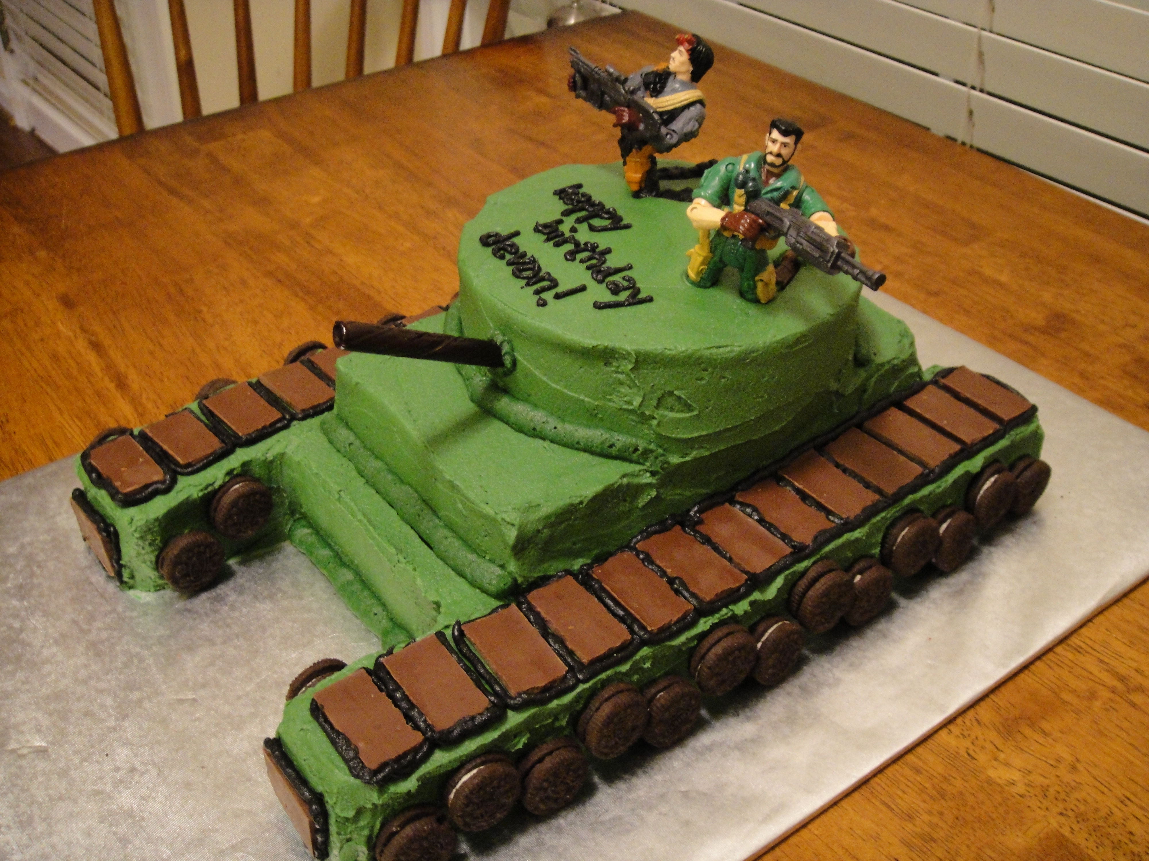 Boys Army Birthday Cake