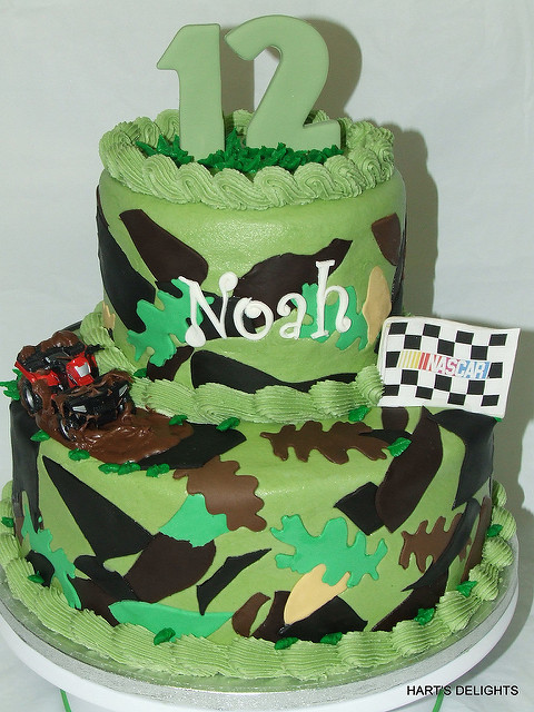 Camo Birthday Cake