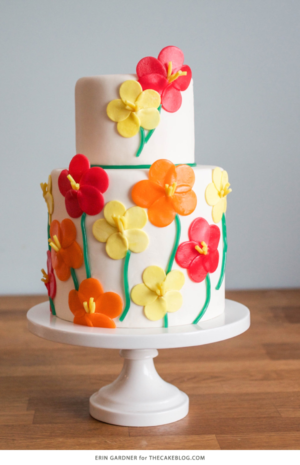 Candy Cake with Flowers