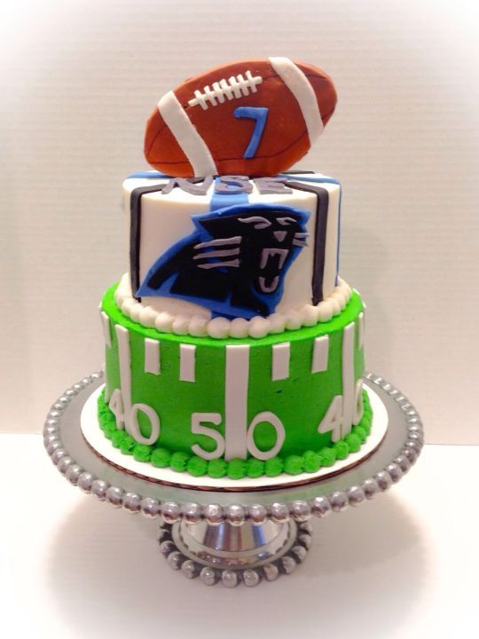 Carolina Panthers Football Cake