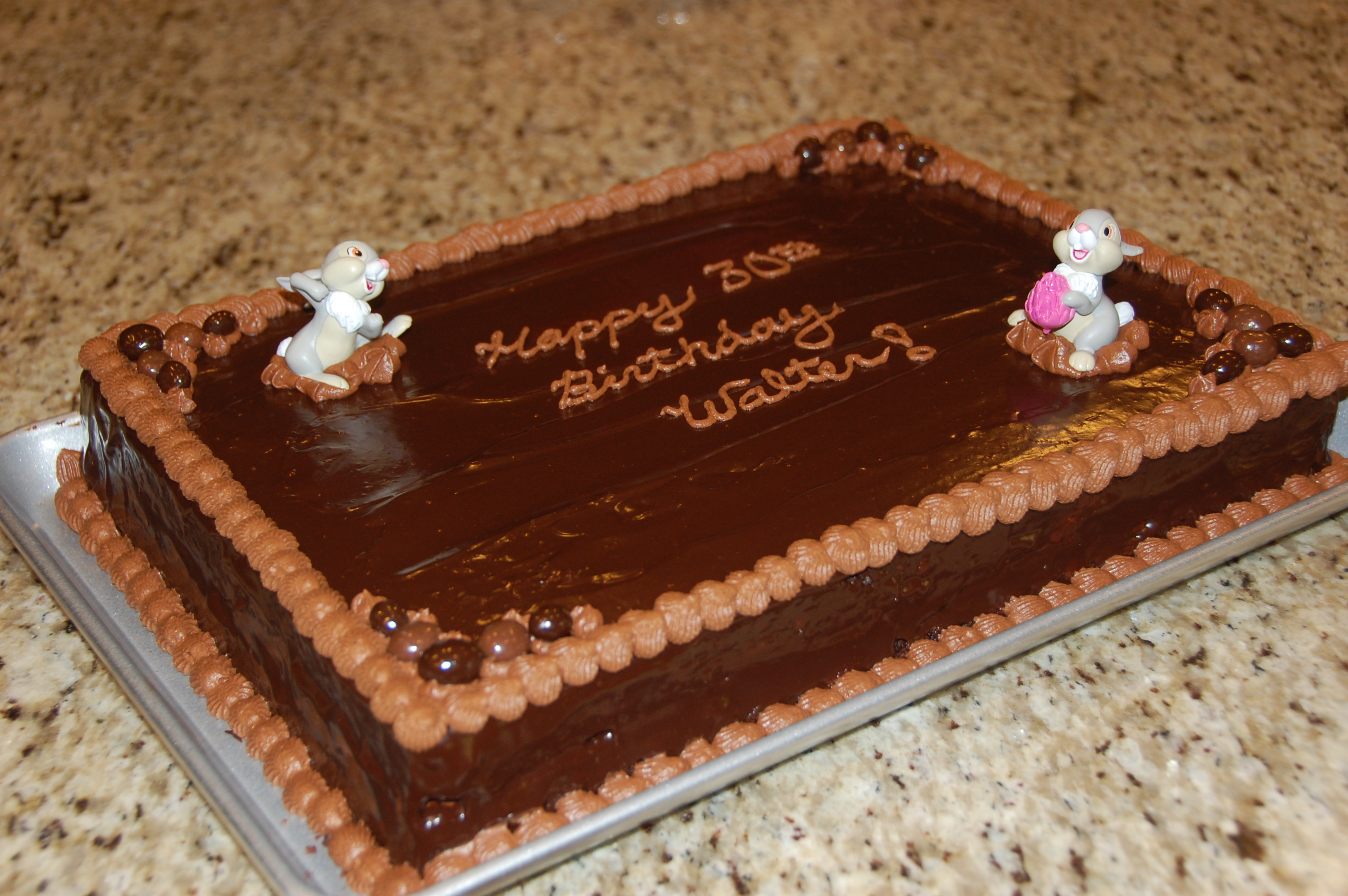 Chocolate Birthday Sheet Cake