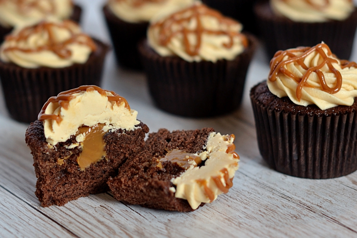 Chocolate Caramel Cupcakes