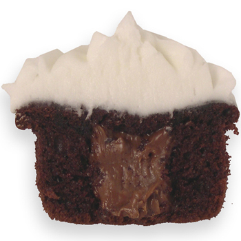 Chocolate Cupcake with Fudge Filling