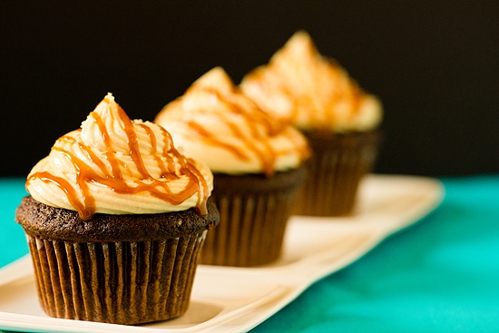 Chocolate Salted Caramel Cupcakes