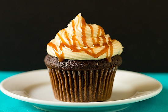 Chocolate Salted Caramel Cupcakes