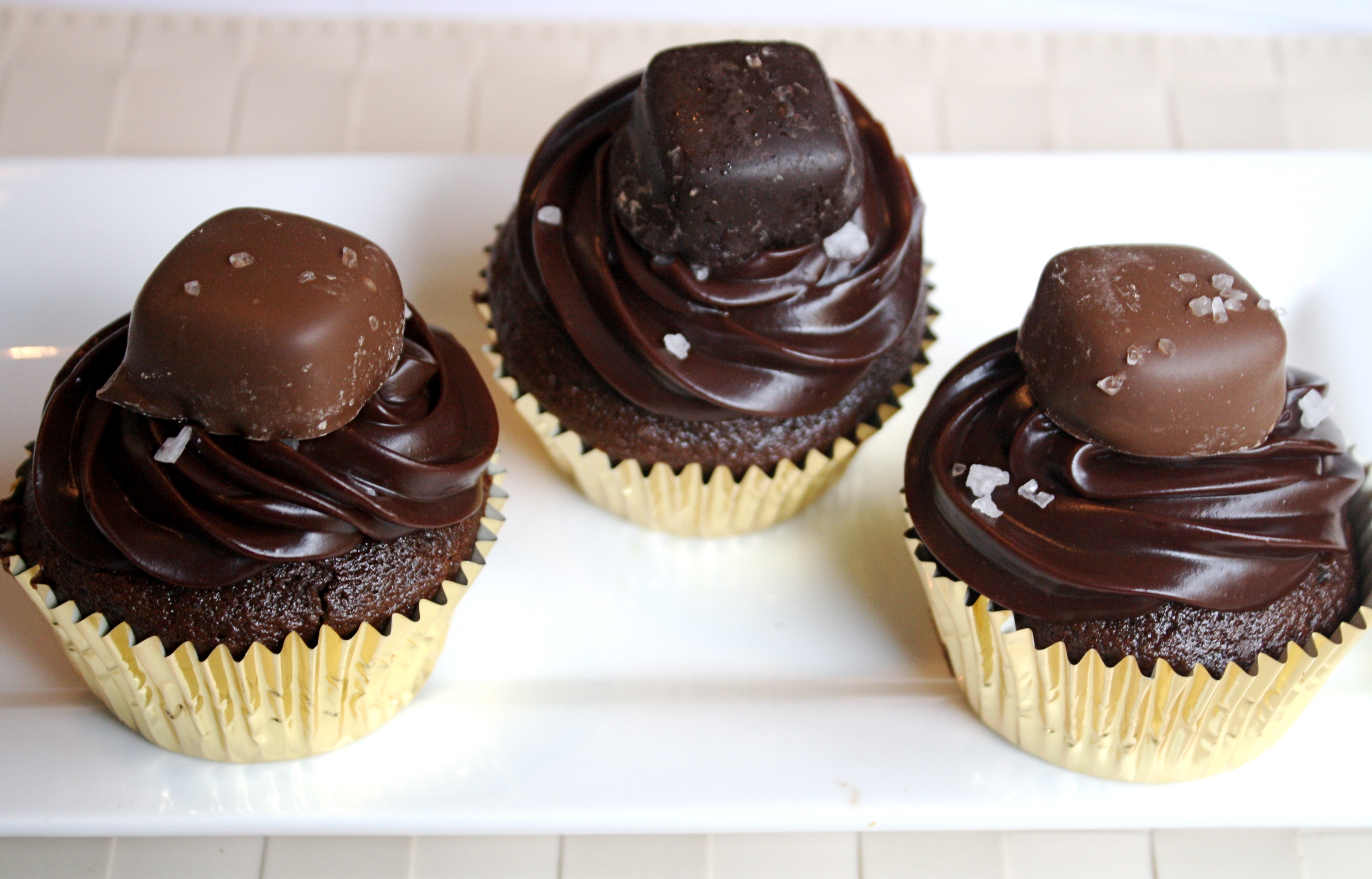 Chocolate Salted Caramel Cupcakes