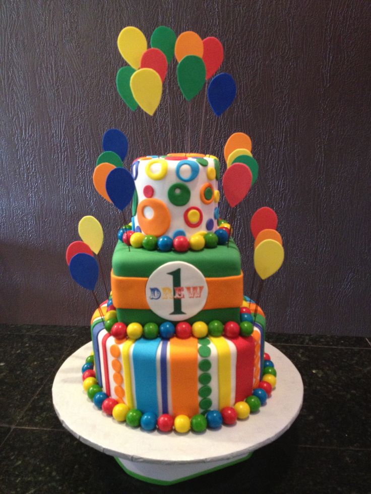 Circus Theme Birthday Cake