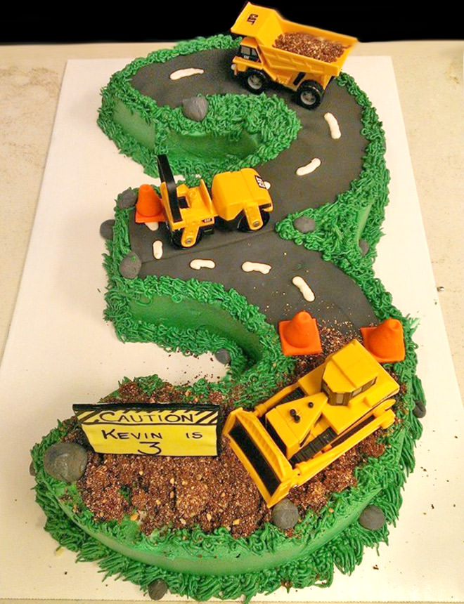 Construction Birthday Cake Idea Construction Birthday Cake Idea