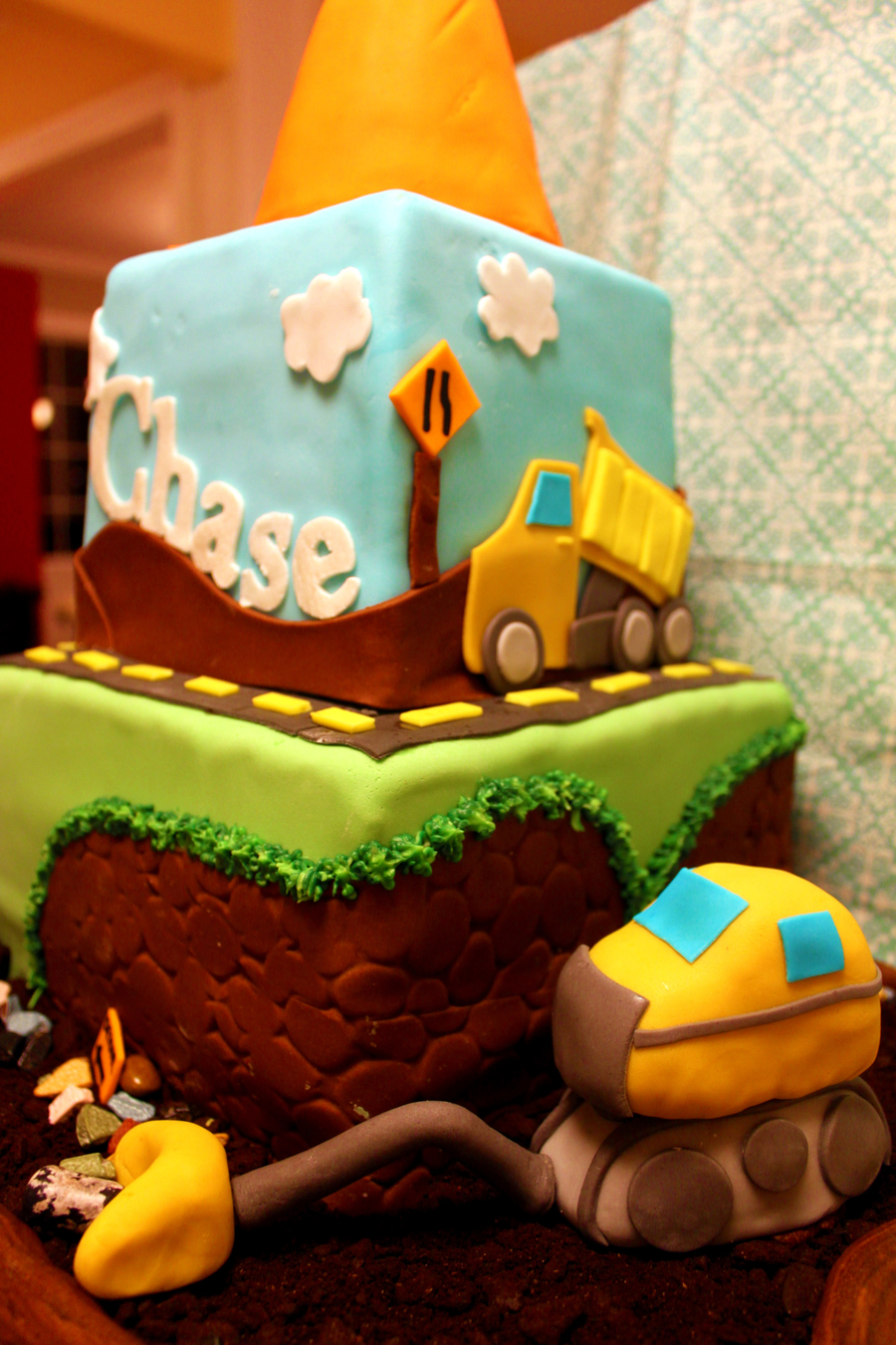 Construction Theme Birthday Cake