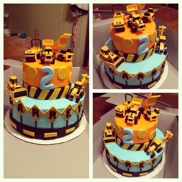 Construction Themed Birthday Cake Boy