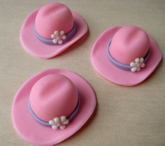 Cowboy Hat Cupcake Toppers Edible