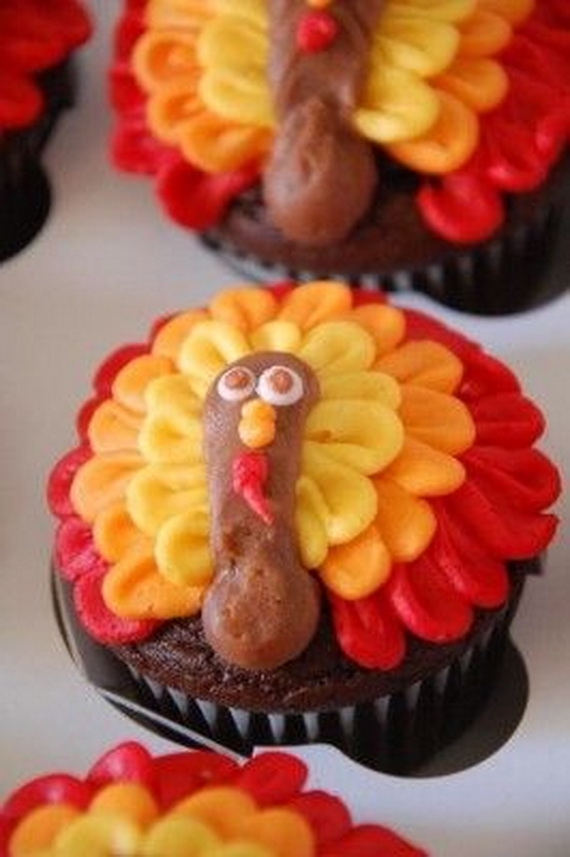 Cute Thanksgiving Cupcakes