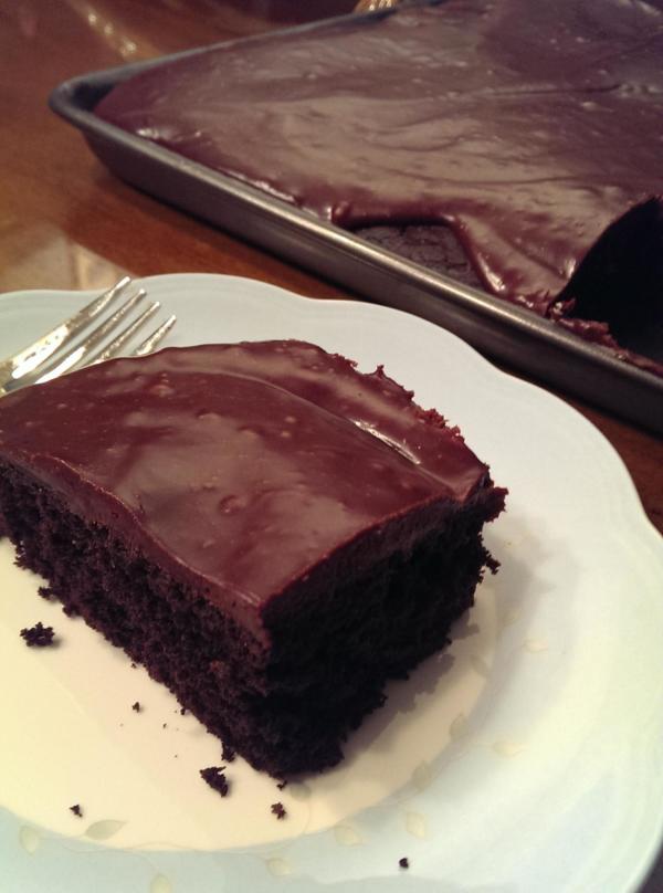 Dark Chocolate Sheet Cake