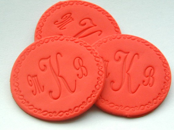 Edible Monogram Cupcake Toppers Edible Monogram Cupcake Toppers