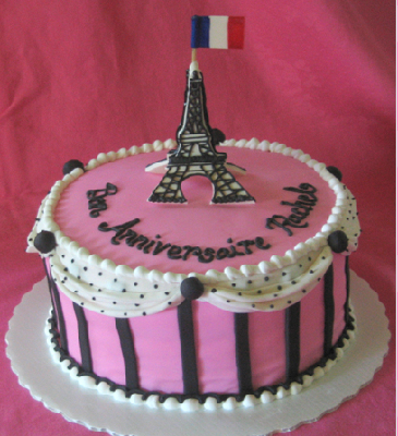 Eiffel Tower Cake Decorations